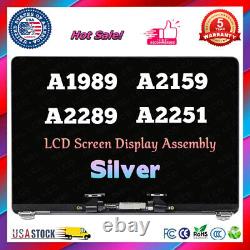 13 For MacBook Pro A2159 A2289 A1989 A2251 2018-2019 LCD Screen Replacement A+