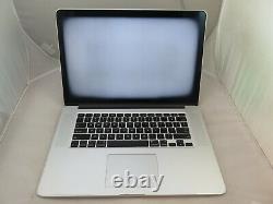 2013 15.4 Apple Macbook Pro Me664ll/a I7 2.4ghz 8gb 512gb As Is White Screen