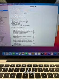 2013 Apple MacBook Pro 13 Retina i5 2.4GHz 8GB 256GB Screen / Keys / Battery