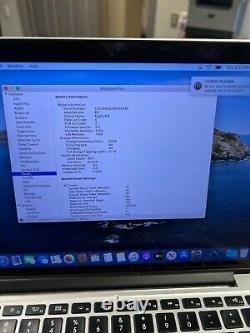 2013 Apple MacBook Pro 13 Retina i7 3.0GHz 8GB 512GB SCREEN /TRACPAD/BATTERY