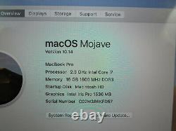 2013 Apple Macbook Pro Me294ll/a 15 I5 2.3ghz 16gb 512gb As Is Cracked Screen
