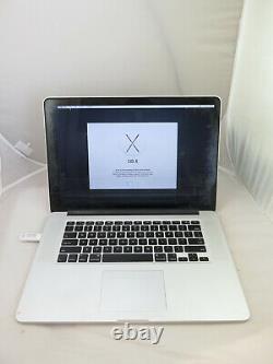 2014 15.4 Apple Macbook Pro Mgxc2ll/a I7 2.5ghz 16gb 512gb As Is Cracked Screen