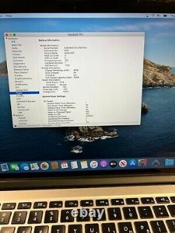 2014 Apple MacBook Pro 15 Retina 2.8GHz i7 16GB 1TB SSD Screen Wear / Keys