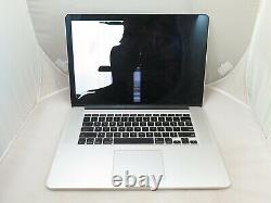 2015 15 Apple Macbook Pro Mjlq2ll/a I7 2.2ghz 16gb 256gb As Is Cracked Screen