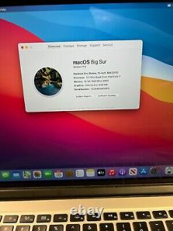 2015 Apple MacBook Pro Retina 15 i7 2.2GHz 16GB 256GB SCREEN/SPEAKER/ LCD