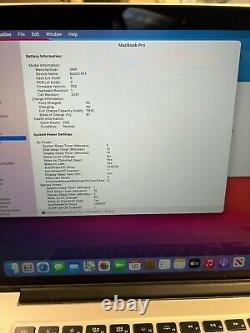 2015 Apple MacBook Pro Retina 15 i7 2.2GHz 16GB 256GB SCREEN/SPEAKER/ LCD