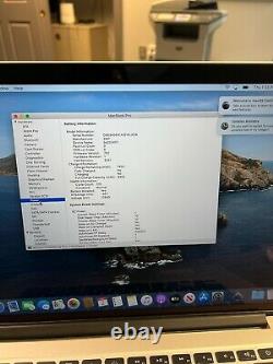 2015 Apple MacBook Pro Retina 15 i7 2.5GHz 16GB 512GB SCREEN WEAR / READ