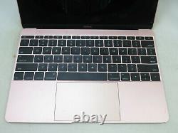 2016 12 Apple Macbook Rose Gold Turns On Screen Is Cracked Parts/repair