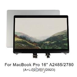 A++ LCD Screen Display+Top Parts Assembly For Apple Macbook Pro 16 A2485/2780