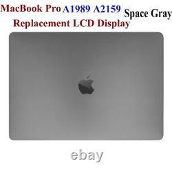 A+++ MacBook Pro 13 A1989 2018 LCD Screen Display Assembly Space Gray EMC 3214