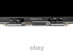 A1990 2018 2019 OEM LCD Display Assembly 15 MacBook Pro Touch Bar Space Silver