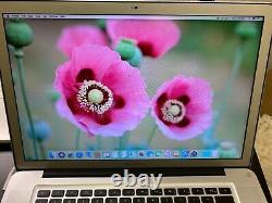 APPLE MACBOOK PRO 15 i7 UPGRADED 8GB RAM+1TB HD OS 2017. Anti-Glare Screen