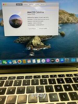 Apple MacBook Pro 13 Retina (2013) 2.4GHz 4GB 128GB Stiff Tracpad Screen Wear