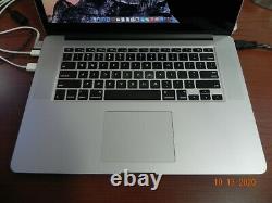 Apple MacBook Pro 15.4 i7 Quad core @2.8GHZ 16 GB RAM Mid 2014 Cracked Screen