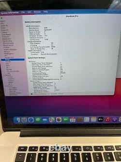 Apple MacBook Pro 15 Retina (2014) 2.8GHz i7 16GB 512GB Screen Wear / Battery