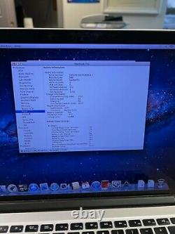 Apple MacBook Pro Retina 15 (2012) i7 2.3GHz 8GB 256GB SCREEN / KEYS / BATTERY
