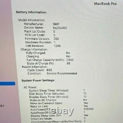 Apple MacBook Pro Retina 15 (2013) i7 2.6GHz 16GB 1TB SSD Screen Wear / Battery