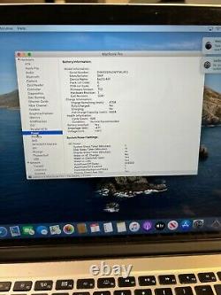 Apple MacBook Pro Retina 15 (2015) i7 2.5GHz 16GB 512GB SCREEN / LCD / BATTERY