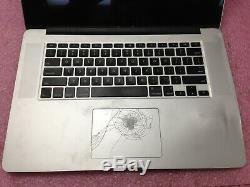 Apple Macbook Pro A1398 2015 Intel i7 16GB RAM No HDD No OS Bad Screen LP911