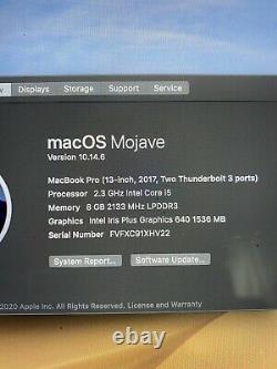 Cracked Screen Lcd Apple MacBook Pro 2017 A1708 13 Intel Core i5 2.3 GHz 8GB CG