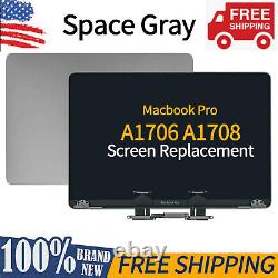 For Apple Macbook Pro 13 A1706 A1708 2016 2017 LCD Screen Assembly Space Gray