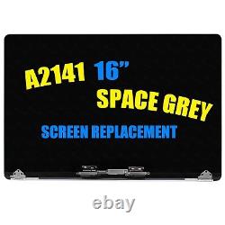 For MacBook Pro 16 A2141 2019 EMC 3347 LCD Display Screen Assembly Space Grey