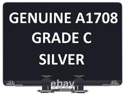 GENUINE LCD Screen Display Assembly MacBook Pro 2016 2017 A1706 A1708 Silver C