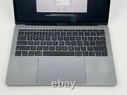 MacBook Pro 13 Space Gray 2017 MPXQ2LL/A 2.3GHz i5 8GB 256GB SSD Cracked Screen