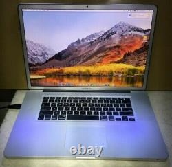 MacBook Pro 17 early 2011, 2.3 ghz core i7 8gb ram 500 gb hd matte screen