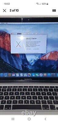 Macbook Pro A1286 15.4 Screen 8gb Memory 500gb Hard Drive El Capitan