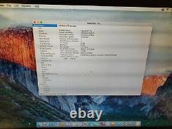 Macbook Pro A1286 15.4 Screen 8gb Memory 500gb Hard Drive El Capitan