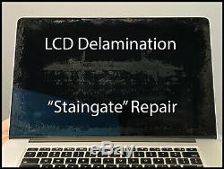 Macbook Pro Retina A1398 15 2015 Screen LCD Delamination Antiglare Repair