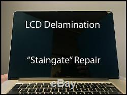 Macbook Pro Retina A1398 15 MID 2012 Screen LCD Delamination Antiglare Repair