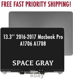 New Apple MacBook Pro 13 A1706 A1708 2016 2017 LCD Screen Assembly Space Gray